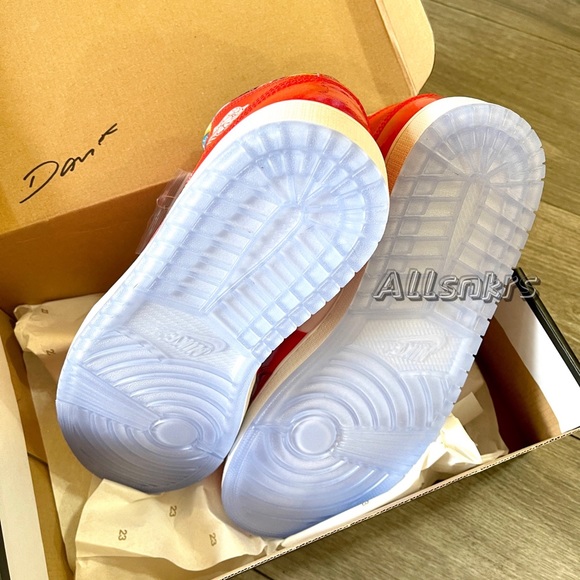 Air Jordan 1 Mid Chili Red Patent Men’s - Picture 7 of 7